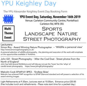 A flyer promoting Yupu Kegley Day featuring stunning street photography.